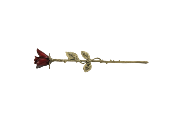Rose Keepsake – Crimson (Bronze Stem)