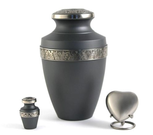 Grecian Rustic Pewter Urn