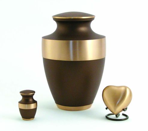 Lineas Rustic Bronze Urn