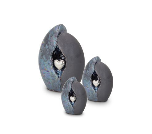 Encased Heart Grey