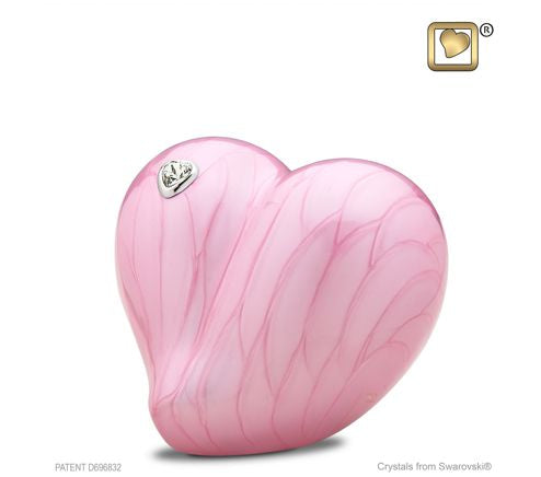 Love Heart Pink Urn