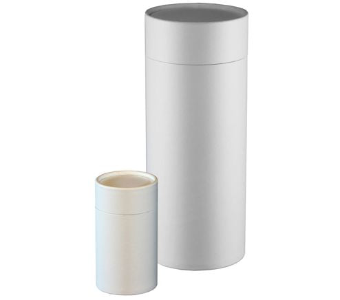 White Leather Scatter Tube