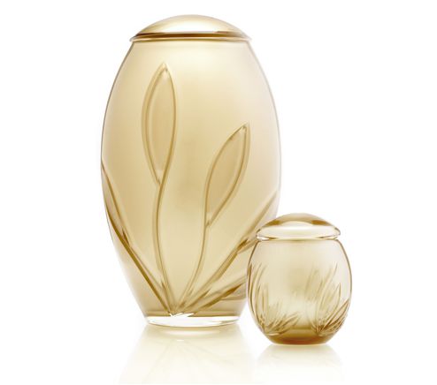 Golden Bloom Urn