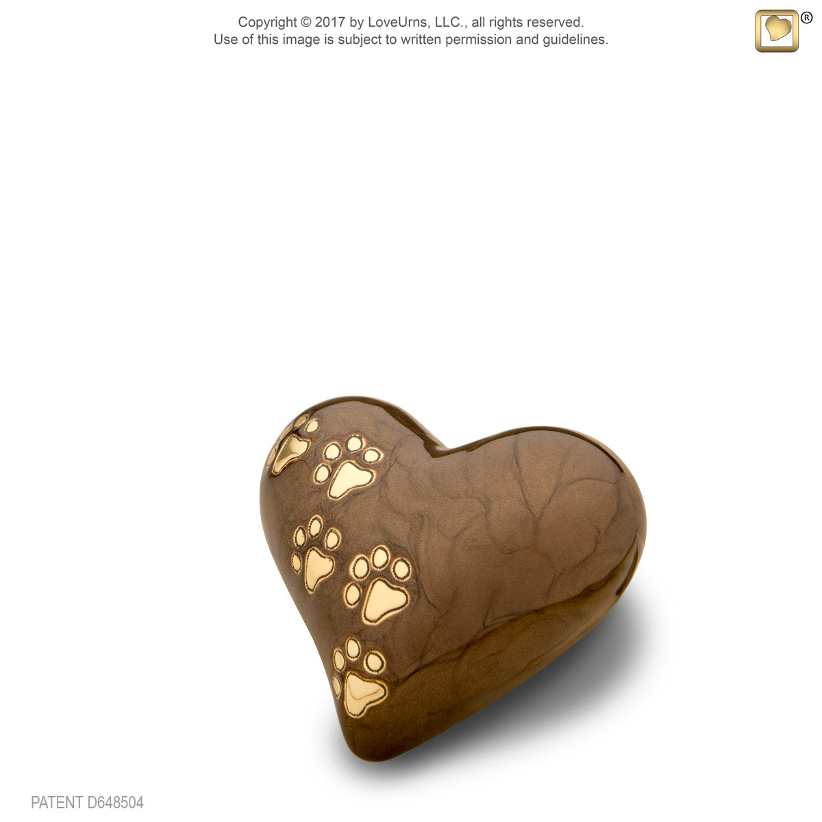 Heart Pearlescent Bronze KS