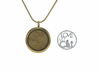 Love My Cat PET Pendant Bronze
