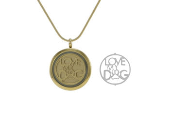 Love My Dog PET Pendant Bronze