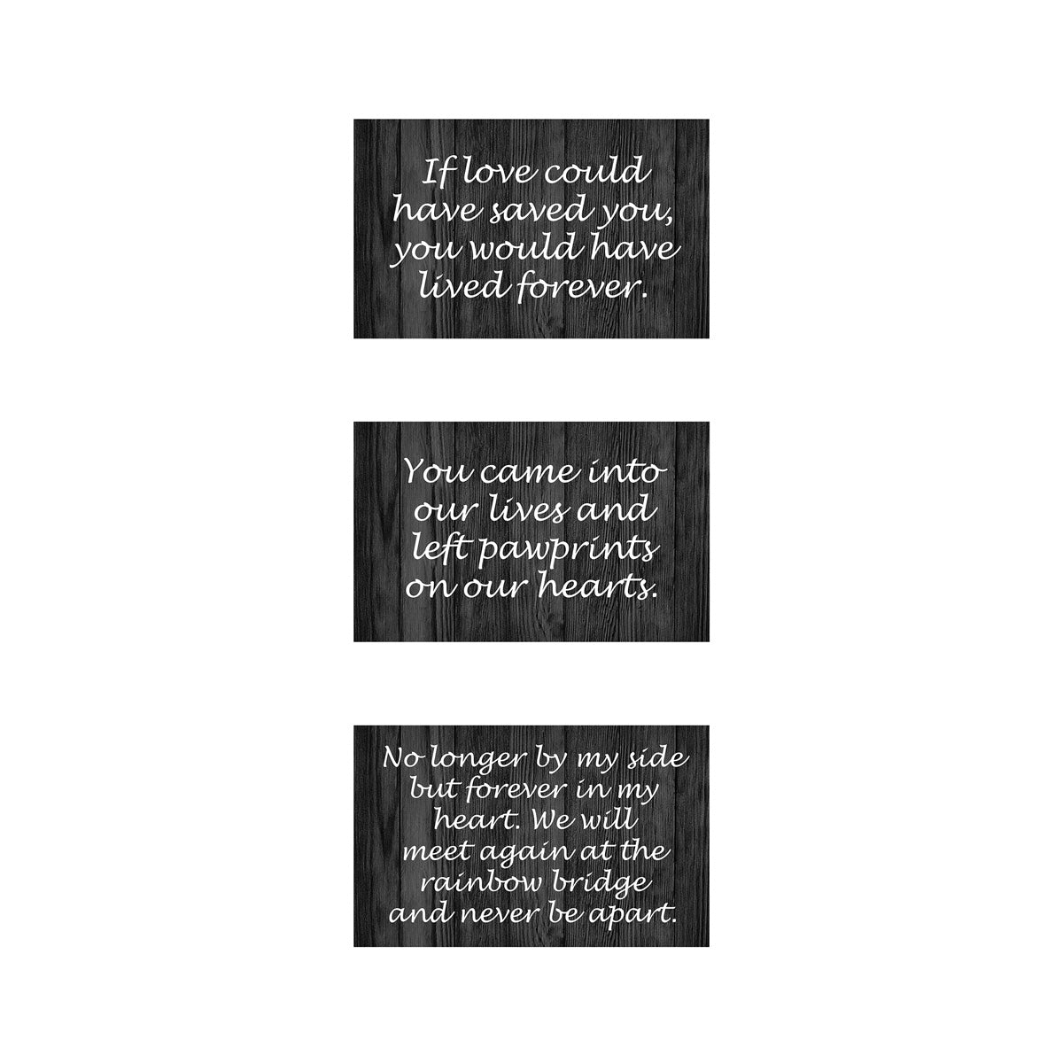 14″ X 11″ Frame Urn BLACK With Collar & Tag Keepsake Spaces