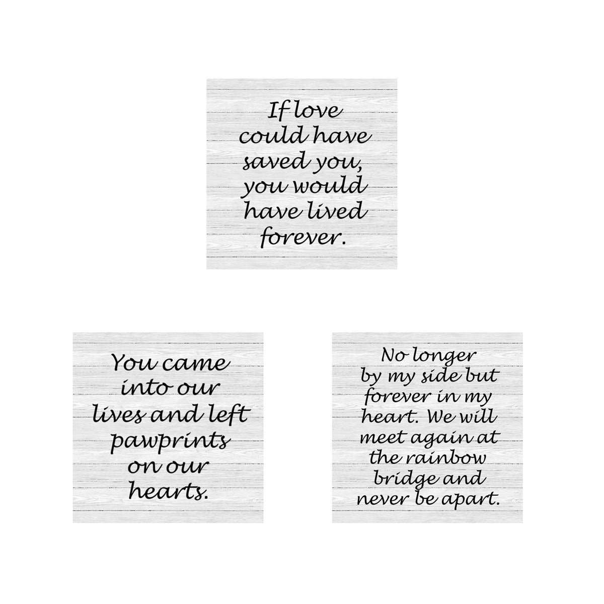 16″ X 12″ Frame Urn LIGHT GREY OAK With Collar & Tag Keepsake Spaces