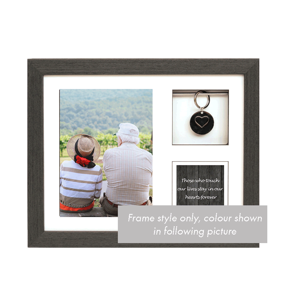10″ X 8″ Frame Urn NATURAL OAK With Quote And Keepsake Bar (HITH)