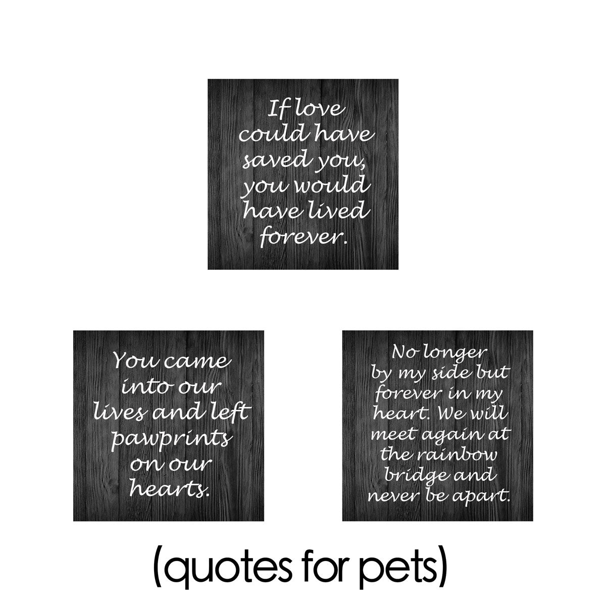 10″ X 8″ Frame Urn BLACK With Quote And Keepsake Bar (HITH)