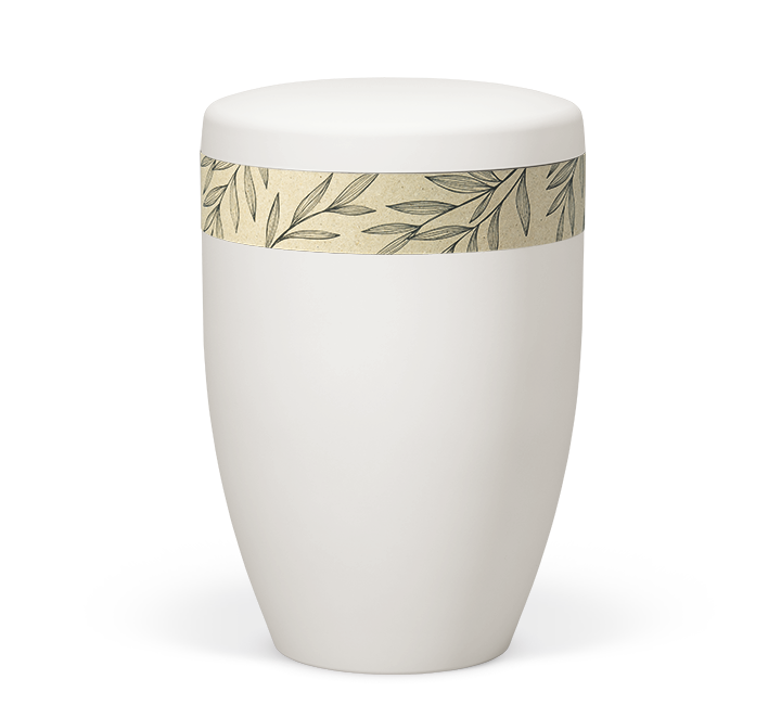Leaves Grass Paper Bio Urn Large
