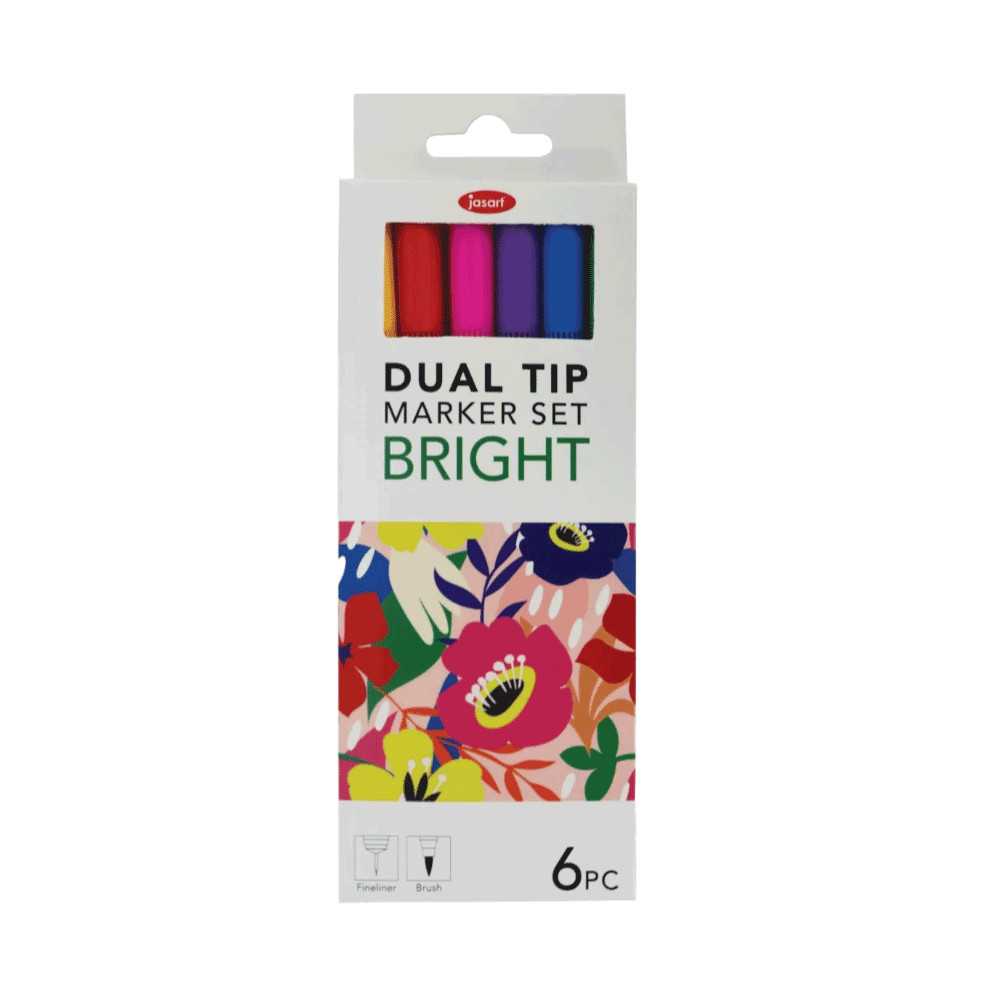Dual Tip Bright Marker Set