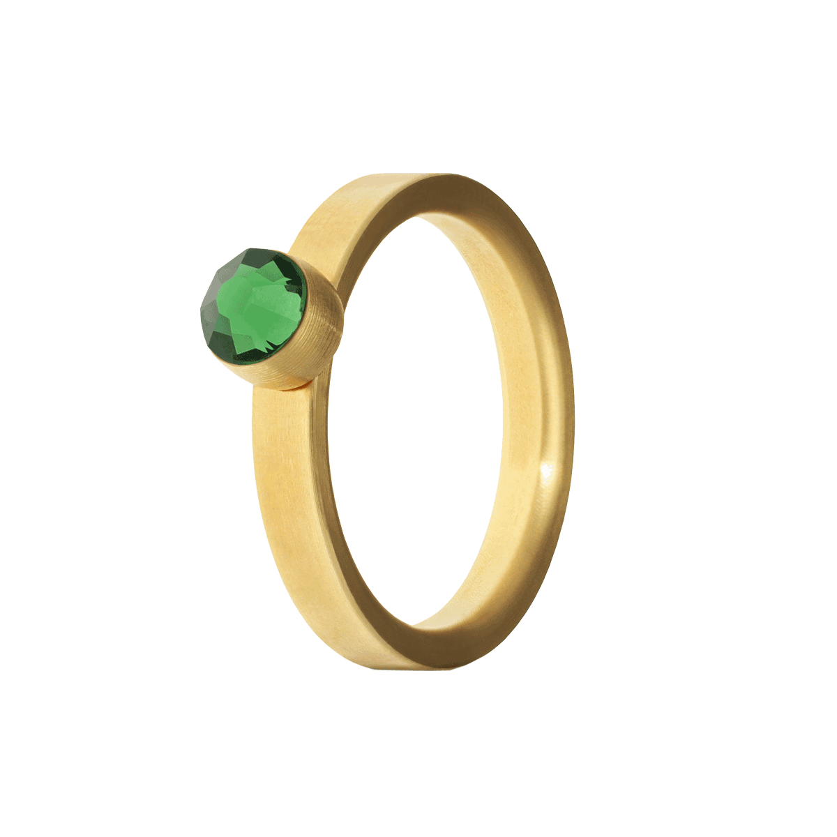 Peridot Ring GOLD 17mm