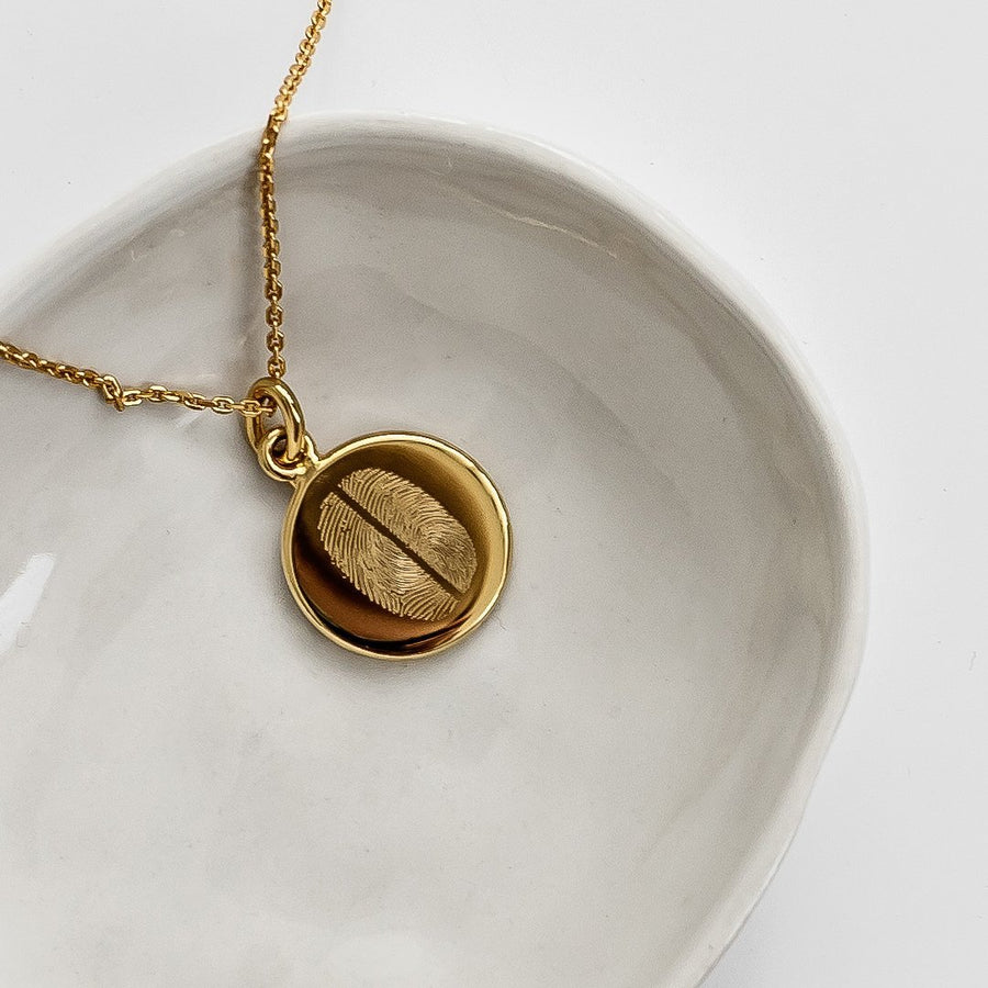 The Duo Fingerprint Necklace | Diamond Chain or Bobble Chain