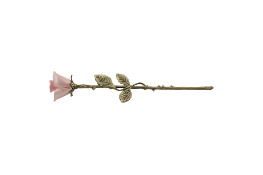 Rose Keepsake – Pink (Bronze Stem)