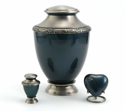 Artisan Indigo Urn