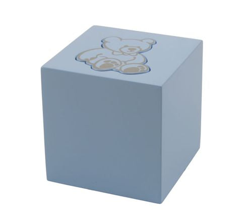 Teddy Bear Cube Keepsake – Blue