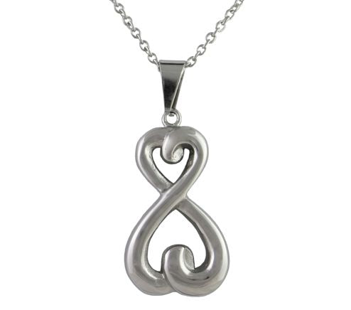 Infinity Ash Pendant (Stainless Steel)