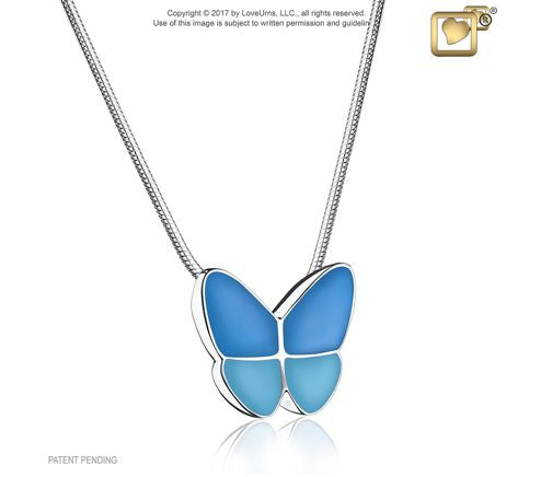 Wings of Hope Blue Ash Pendant