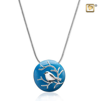 Blessing Birds Blue Pendant