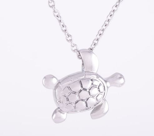 Turtle Ash Pendant (Stainless Steel)