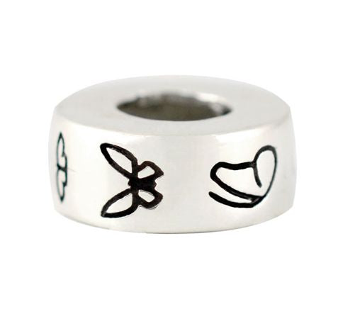 Round Butterfly Tribute Bead