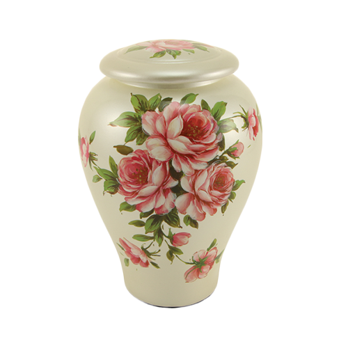 Floral Rose Bouquet Urn