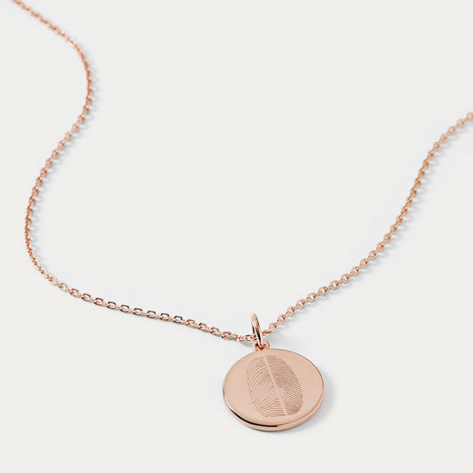 The Duo Fingerprint Necklace | Diamond Chain or Bobble Chain