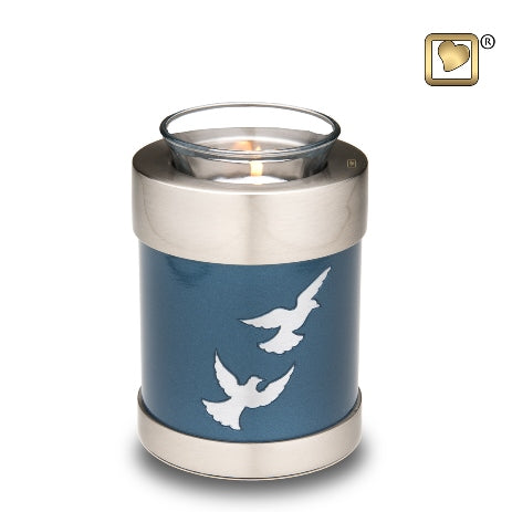 Tealight Urn – Flying Doves