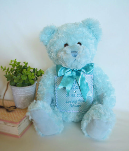 Teddy Bear Urn – Blue