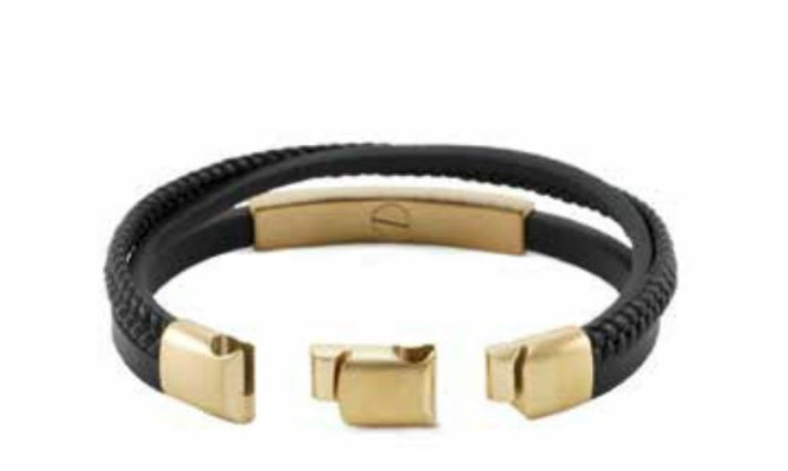 Triple Band Bracelet Bronze/Black