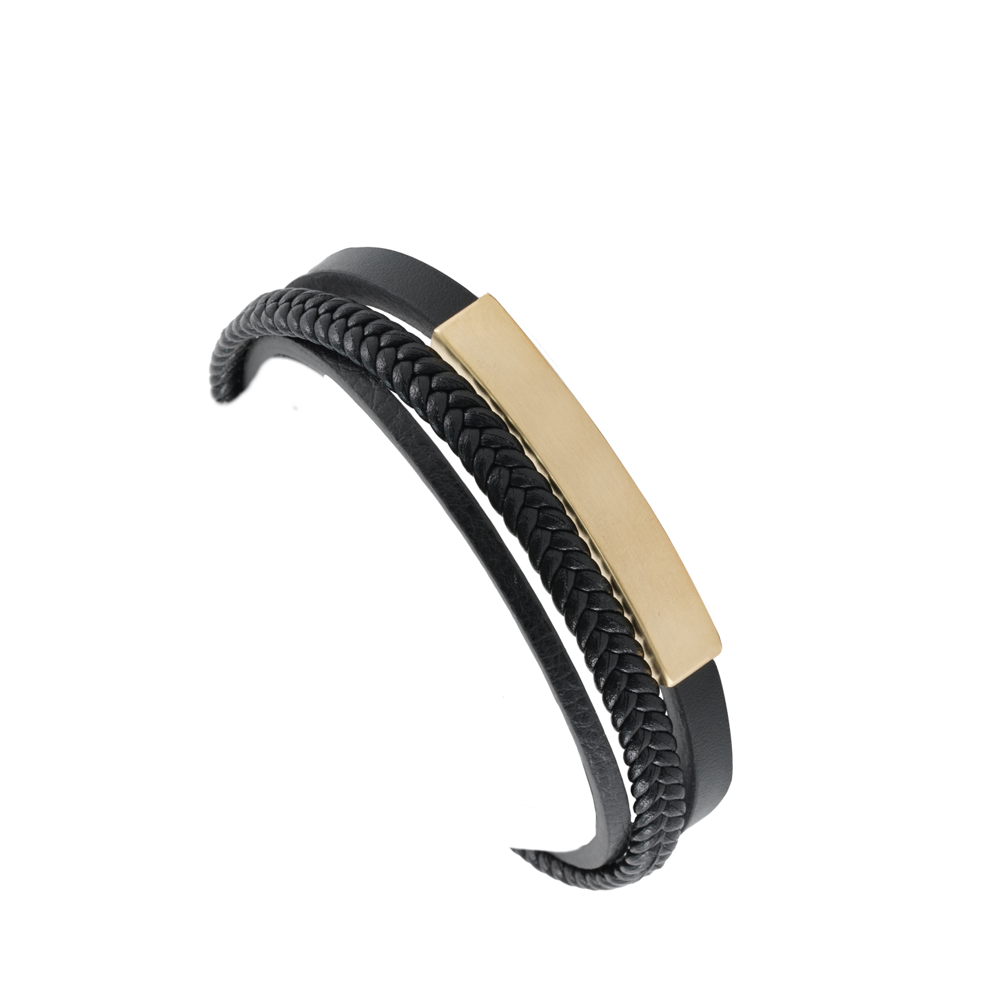 Triple Band Bracelet Bronze/Black