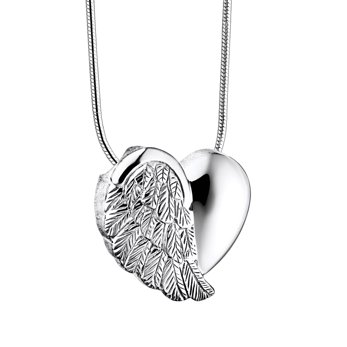 Love Wings (Silver) Ash Pendant