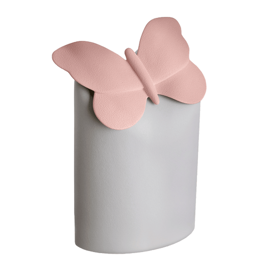 Paradise Butterfly Silver Grey &amp; Pink Adult