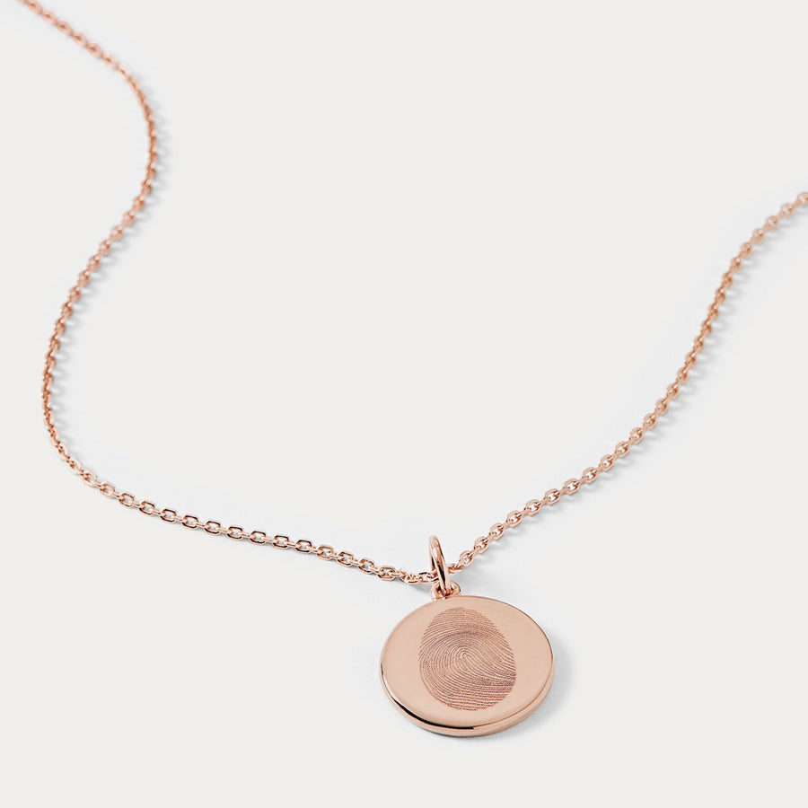 The Classic Fingerprint Necklace | Diamond Chain or Bobble Chain